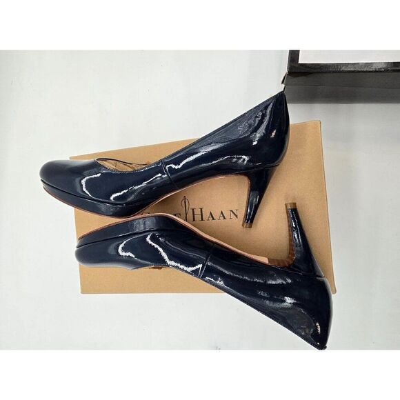 Cole Haan Chelsea Low Pump Blazer Blue Size 8 AA Womans Heel - Picture 7 of 10